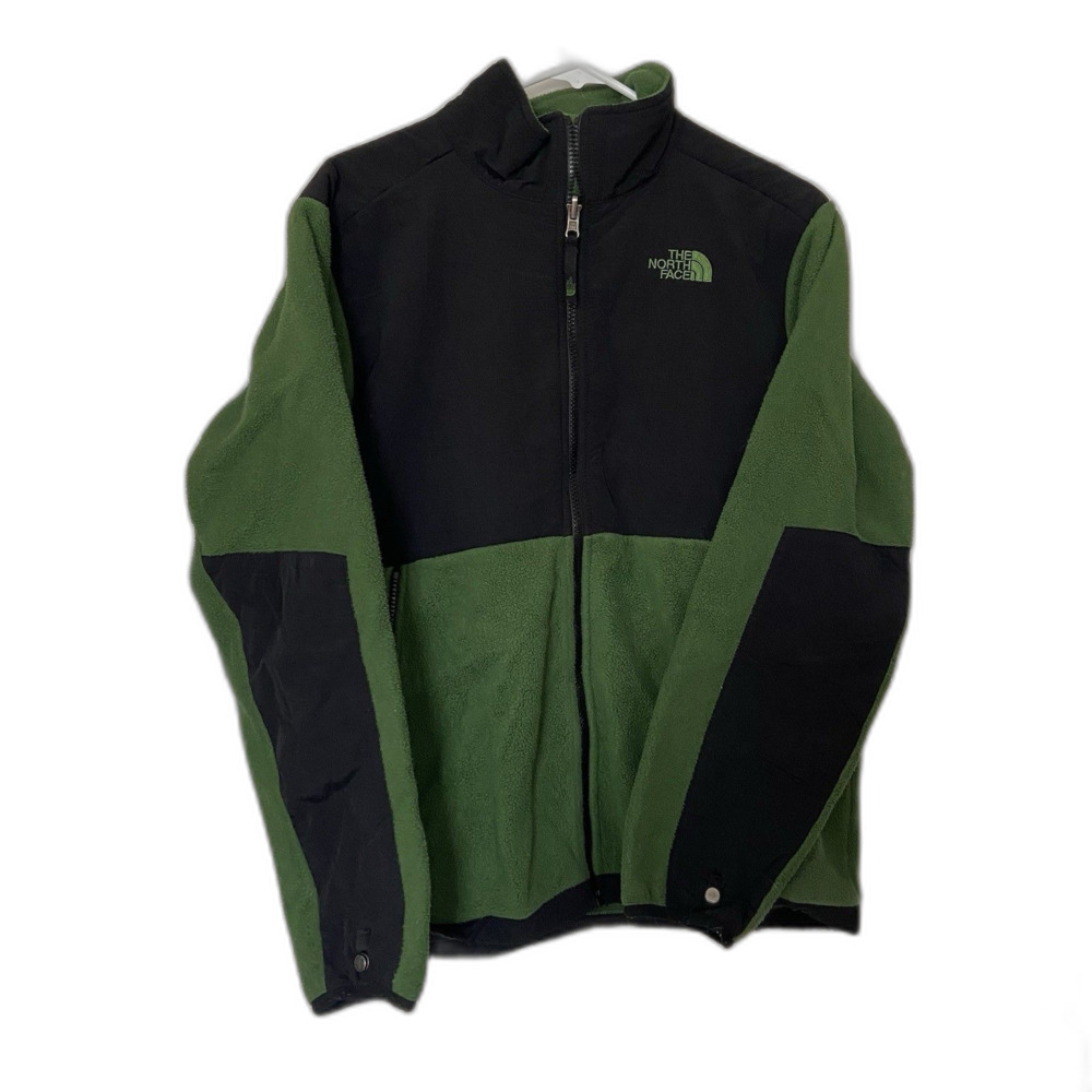 The North Face Denali Fleece Jacket — Boys XL (18/20) Green/Black